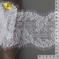 Кружево реснички KRUZHEVO TBY.75229 шир.120мм цв.1 белый уп.3м