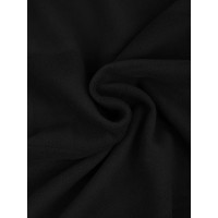 Ткань флис 2-х ст. TBY-0290-F322 290 г/м² 100% ПЭ шир.150см  цв.F322 черный уп.2м