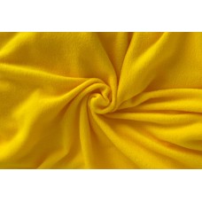 Ткань Флис односторонний 130 г/м² 100% ПЭ шир.160см Fl130.F110 цв.жёлтый рул.25 кг