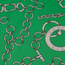 Ткань шелк Армани креп 90 г/м² 97% полиэстер, 3% лайкра шир.148 см T.0565.4 цв.04 зеленый рул.25м