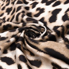 Ткань шелк Армани креп 90 г/м² 97% полиэстер, 3% лайкра шир.148 см T.0054.1 цв.бежевый уп.1,5м