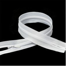 Молния Mzip пласт. потайная N3 65см н/р цв.F101 белый уп.10шт