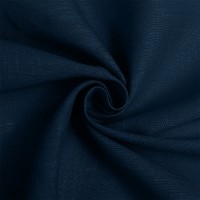 Ткань льняная 190 г/м² лен 40%, вискоза 60% шир.140 см TBY.Li.1002.49 цв.49 синий уп.2м