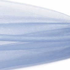 Фатин Кристалл средней жесткости блестящий K.TRM шир.300см, 100% полиэстер цв. 68 К уп.5м - небесно-голубой