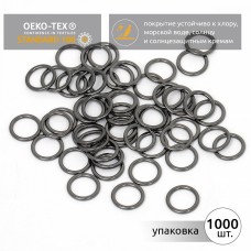 Кольцо для купальника металл TBY-010E.SW d10мм, цв.черный никель, уп.1000шт