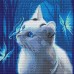Алмазная мозаика 30х30 Голубоглазая кошка. Без подрамника