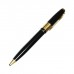 Ручка подарочная, шариковая Босс в кожзам футляре, поворотная, чёрная с золотом