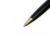 Ручка подарочная, шариковая Босс в кожзам футляре, поворотная, чёрная с золотом