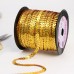 Пайетки на нити, голография, 6 мм, 91 +- 1 м, цвет золотой