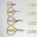 Ножницы для рукоделия, скошенное лезвие, 7, 17 см, цвет золотой