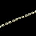 Жемчуг на нитях, с голографией, плоский, 4,5 мм, 9 +- 1 м, цвет белый