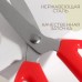 Ножницы универсальные, скошенное лезвие, 6, 15,2 см, цвет красный