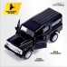 Машина металлическая LAND ROVER DEFENDER, 1:32, открываются двери, инерция, цвет чёрный