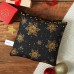 Новогодняя подушка-антистресс «Волшебного счастья», золотой олень, 23 х 23 см.