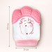 Прорезыватель рукавичка «Мишка», цвет розовый, Крошка Я