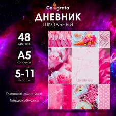 Дневник для 5-11 классов, Паттерн, твердая обложка 7БЦ, глянцевая ламинация, 48 листов