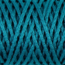 Шнур для вязания Классик без сердечника 100% полиэфир ширина 4мм 100м (морская волна)