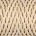 Шнур для вязания Классик без сердечника 100% полиэфир ширина 4мм 100м (кремовый)
