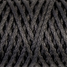 Шнур для вязания Классик без сердечника 100% полиэфир ширина 4мм 100м (т.-серый)