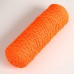 Шнур для вязания Классик без сердечника 100% полиэфир ширина 4мм 100м (оранж.люмин.)