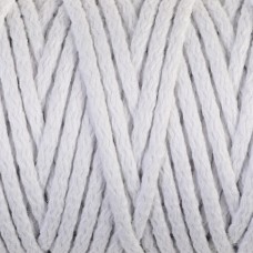 Шнур для вязания Пухлый 100% хлопок ширина 5мм 100м (белый)