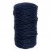 Шнур для вязания Пухлый 100% хлопок ширина 5мм 100м (т.синий)