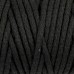 Шнур для вязания Пухлый 100% хлопок ширина 5мм 100м (черный)