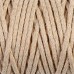 Шнур для вязания Пухлый 100% хлопок ширина 5мм 100м (песочный)