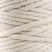 Шнур для вязания Пухлый 100% хлопок ширина 5мм 100м (молочный)