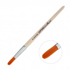 Кисть Синтетика Круглая N 8 (диаметр обоймы 8 мм; длина волоса 26 мм), деревянная ручка, Calligrata