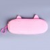 Пенал школьный «Кошечка», мягкий, 20×6.5 см, плюш, розовый