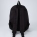 Рюкзак школьный молодёжный Look at me, 33х13х37 см, отдел на молнии, наружный карман, цвет чёрный