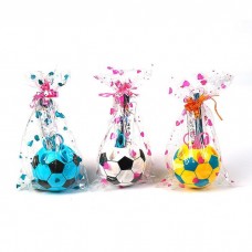 Набор настольный детский Футбольный мяч, из 5 предметов: 2 карандаша, линейка, ножницы, подставка, МИКС