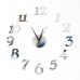 Часы-наклейка Ясмина, d-45 см, сек. стрелка 13 см, цифра 7.5 х 5 см, серебро