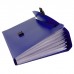 Папка-портфель А4 Calligrata, 13 отделений, 700 мкм, до 300 листов, синяя