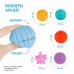 Подарочный набор массажных развивающих мячиков «Гусеница», 6 шт, Крошка Я