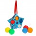 Подарочный набор развивающих, тактильных мячиков Крошка Я «Волшебная звезда» 5 шт., цвет синий