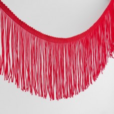 Тесьма декоративная «Бахрома», 10 см, 5 +- 0,5 м, цвет красный