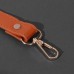 Ручка для сумки из экокожи, с карабинами, 125 × 1,8 см, цвет светло-коричневый