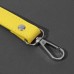 Ручка для сумки из экокожи, с карабинами, 125 × 1,8 см, цвет жёлтый