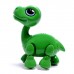 Робот «Динозавр» IQ BOT, интерактивный: реагирует на голос, звук, свет, на батарейках, зелёный