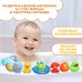 Набор резиновых игрушек для ванны «Игры малыша», с пищалкой, 10 шт, Крошка Я