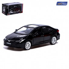 Машина металлическая TOYOTA COROLLA HYBRID, 1:43, инерция, открываются двери, цвет чёрный