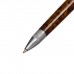 Ручка подарочная, шариковая Вензура в кожзам футляре, поворотная, корпус мрамор с серебром