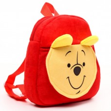 Рюкзак плюшевый, на молнии, с карманом, 19 х 22 см Мишка, Медвежонок Винни и его друзья