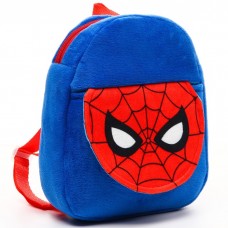 Рюкзак плюшевый, на молнии, с карманом, 19 х 22 см Спайдер-мен, Человек-паук