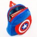 Рюкзак плюшевый на молнии, с карманом, 19 х 22 см Капитан Америка, Мстители