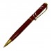 Ручка подарочная, шариковая Кора в пластиковом футляре, поворотная, корпус красный с золотым
