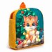 Новогодний плюшевый детский рюкзак«Котик у ёлки», 26×24 см, на новый год