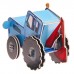 3D конструктор из пенокартона, Синий трактор, 2 листа